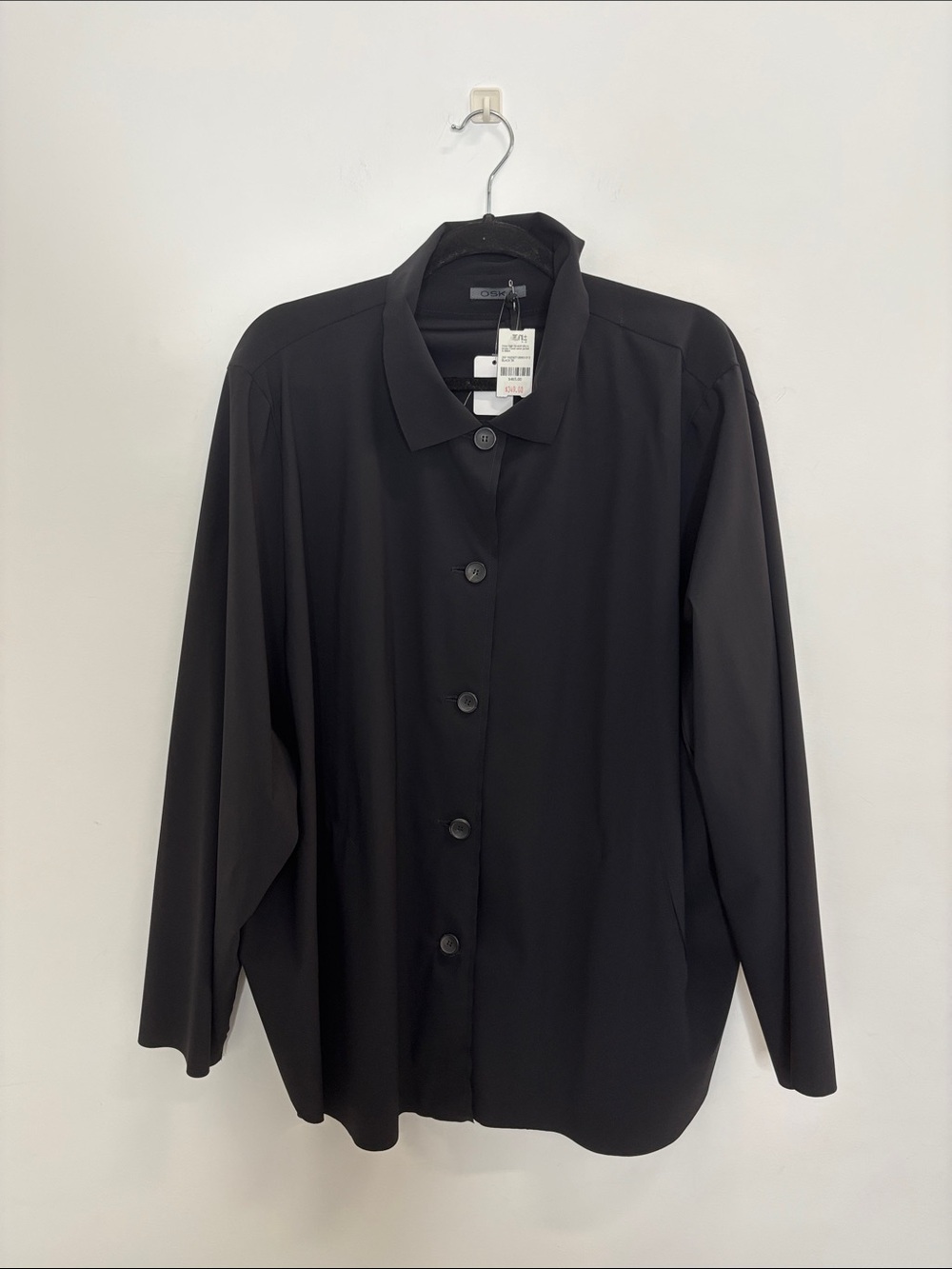 NEW!! Women's Black Button-Down Shirt Jacket